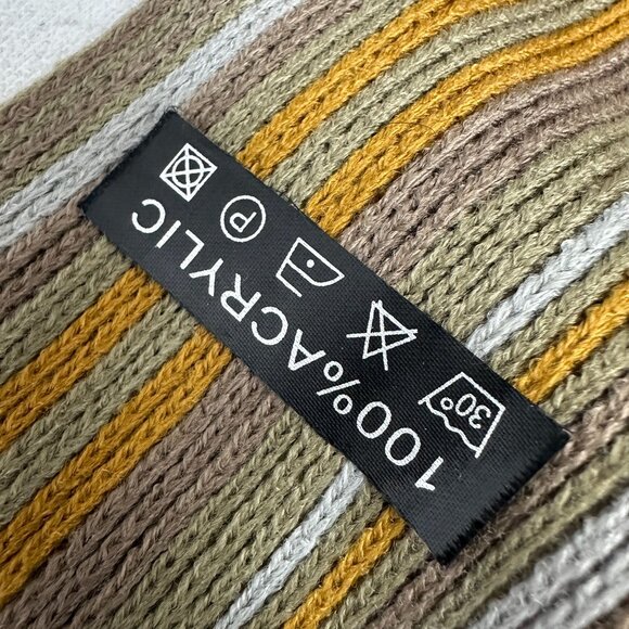 IN Style Women's Striped 100% Acrylic Scarf One Size - Picture 6 of 6